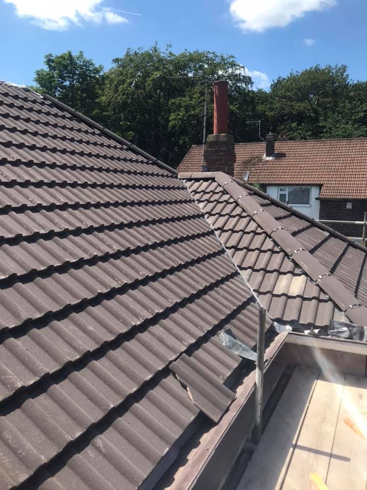 Completed roofing work by Trust Home Improvements